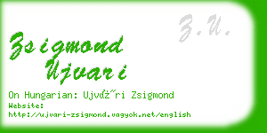 zsigmond ujvari business card